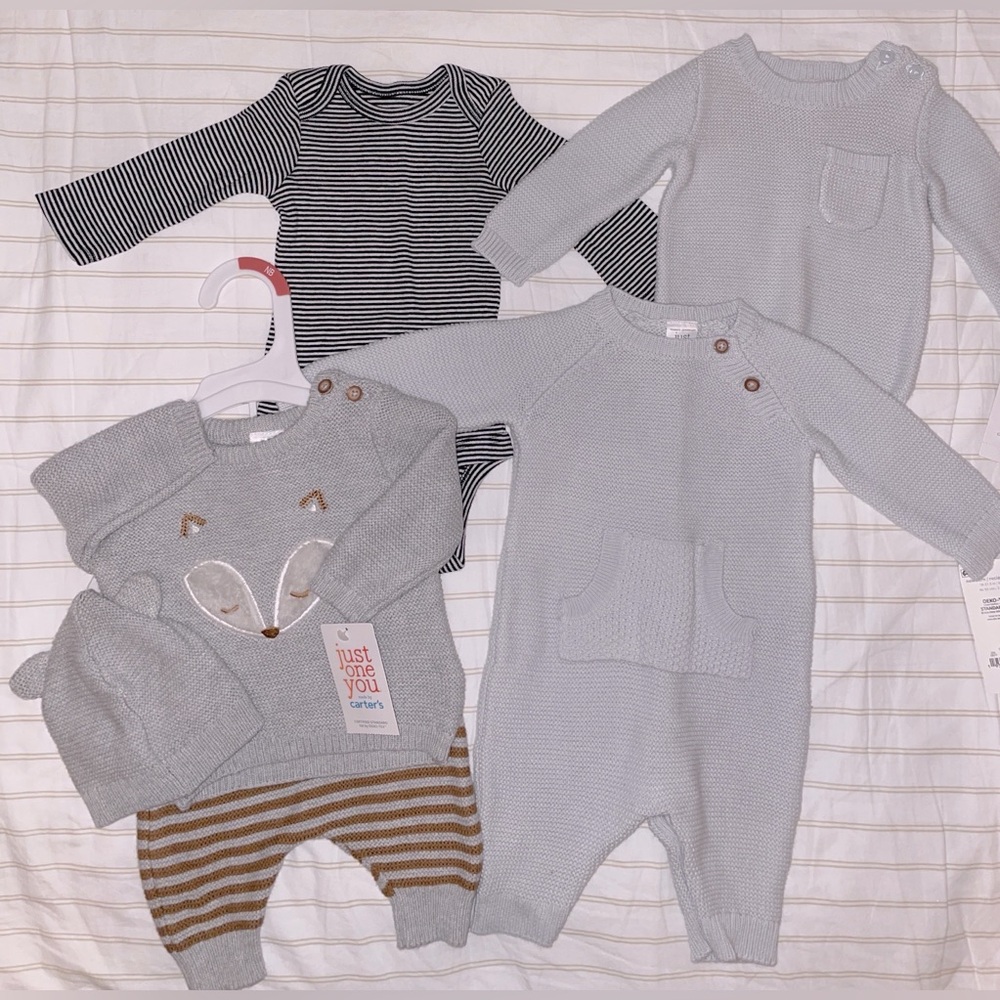 Gray New Born Baby Bundle